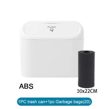 Load image into Gallery viewer, Car Trash Can (with Lid) Contains 60 (300) Garbage Bags, Small Car Trash Can, Leak-proof Mini Car Accessories
