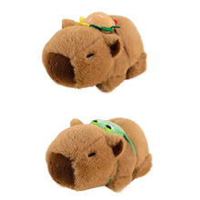 Load image into Gallery viewer, Kawaii Capybara Plush Slap Snap Wristband – Funny Kids Toy Bracelet
