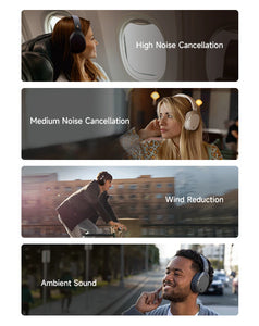 Edifier W830NB Wireless Headphones Bluetooth 5.4 Active Noise Cancelling Hi-Res Over-Ear Headset LDAC Foldable -45dB ANC 94H