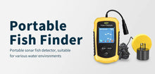 Load image into Gallery viewer, FFC1108-1 Alarm 100M Portable Sonar Fish Finders 45 degrees Sonar Coverage Echo Sounder Alarm Transducer Lake Sea Fishing
