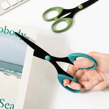 Load image into Gallery viewer, Color Scissors with Stainless Steel Blade - Safe Design for Paper Cutting, Crafts, and Office Use
