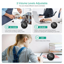 Load image into Gallery viewer, ORIA Magnetic Timer Countdown Stopwatch Manual Rotation Counter Work Sport Study Alarm Clock LED Digital Kitchen Cooking Timer
