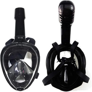 Full Face Snorkel Mask with Detachable Camera Mount,Snorkeling Swimming Diving Mask Wide View Anti-Fog Anti-Leak for Adult Kids