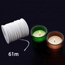 Load image into Gallery viewer, 120Pcs Waxed Cotton Candle Wicks with Metal Stand – Smokeless Pre-Waxed Wick Set for DIY Candle Making, Soy &amp; Paraffin Wax Supplies
