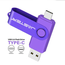 Load image into Gallery viewer, TYPE-C USB Flash Drive 128GB Real Capacity Pen Drive 64GB Free Key Chain Memory Stick Creative Business Gift Red U Disk Blue 32G
