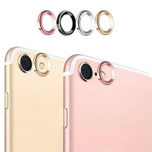 Load image into Gallery viewer, 2 In 1 Metal Camera Lens Protector For Iphone 7 8 Plus X Lens Protective Circle Ring Cover With Tempered Glass For Iphone X Scratch Resistant Hd Tempered Glass Camera Screen Protector
