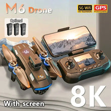 Load image into Gallery viewer, For Xiaomi M6 Drone Professional 8K Camera Drone 5G WIFI FPV  UAV With screen remote control RC Dron avoidance Aerial Quadcopter
