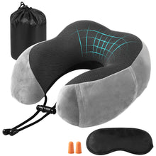 Load image into Gallery viewer, Soft Travel Pillow U Shaped Travel Healthcare Memory Foam Neck Cervical Airplane Pillow Neck Cushion
