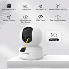 Load image into Gallery viewer, BoyKeep Smart Camera 2K Security Protection Wifi Surveillance 5G/2.4GHz Indoor Baby Night Vision 360° Pan &amp; Tilt 2-Way Audio K30
