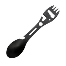 Load image into Gallery viewer, Outdoor Survival Tools 5 in 1 Camping Multi-functional EDC Kit Practical Fork Knife Spoon Bottle/Can Opener
