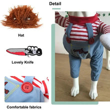 Load image into Gallery viewer, 1PCS Halloween Dagger Pet Transformation Dress Festival Funny Knife Holding Dog Clothes Cat Standing Dress Pet Dress Up
