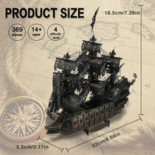 Load image into Gallery viewer, Piececool 3D Metal Puzzle Flying Dutchman Pirate Ship
