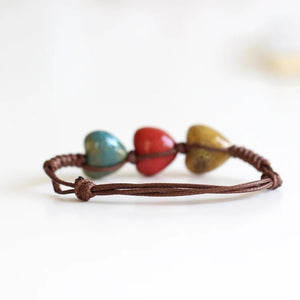 Fashion Return To The Ancients Handmade Ceramic Beads Charm Gift Women's Bracelet Jewelry#1253