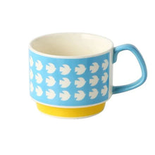 Load image into Gallery viewer, Japanese Flower Coffee Mug Set – Retro Ceramic Cup
