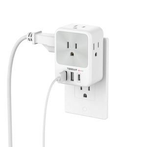 TESSAN Multi Outlet Splitter with 8 AC Outlets & 3 USB (1 USB C) Surge Protector Multi Outlet Extender for Home Office Dorm