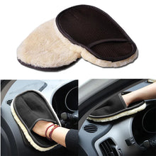 Load image into Gallery viewer, Microfiber Wool Soft Auto Car Washing Glove Cleaning Car Cleaning glove Motorcycle Washer Care Car paint Wash care tools
