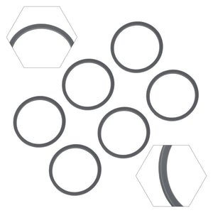 6 Pack Water Bottle Seal Replacement for Owala FreeSip, Silicone Lid Seal O-Ring Replacement Sealing Rings Kitchen Accessories