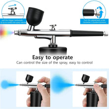 Load image into Gallery viewer, Portable Cordless Airbrush with Compressor - For Nail Art, Cake Painting, and Crafts
