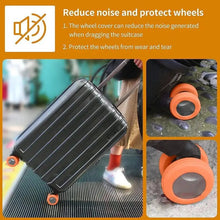 Load image into Gallery viewer, Luggage Wheels Protector Silicone Luggage Accessories Wheels Cover For Most Luggage Reduce Noise For Travel Luggage Suitcase
