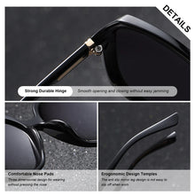 Load image into Gallery viewer, BARCUR Women’s Gradient Butterfly Frame Polarized Fashionable Sunglasses – Trendy Elegant Large PC Elliptical Design with UV400 Protection for Summer Travel Beach Shopping &amp; Summer Style – White Gift Box Included
