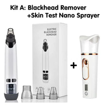 Load image into Gallery viewer, Hot Compress Blackhead Remover Vacuum Suction Acne Pore Cleaner Electric Nose Face Deep Cleansing Skin Care Device Birthday Gift
