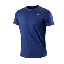 Load image into Gallery viewer, Men's Quick Dry Short Sleeve Gym Running Moisture Wicking Round Neck T-Shirt Training Exercise Gym Sport Shirt Tops Lightweight
