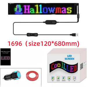 Waterproof LED Matrix Pixel Panel 5VUSB Flexible Addressable DIY Pattern Graffiti Scrolling Text Animation Display Car Bar Decor