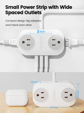 Load image into Gallery viewer, ORICO Travel Power Strip with USB C AC Outlets 3 USB Ports Wrapped Flat Plug Extension Cord with Multiple Outlets for Travel
