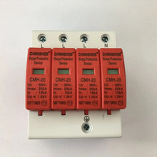 Load image into Gallery viewer, SPD Din Rail Surge protector 1P/2P/3P/4P lightning arrester household AC100-380V surge switch 10-20KA 20-40KA 30-60KA 40-80KA
