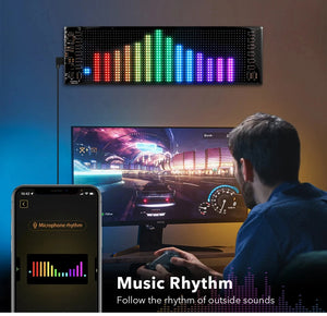 RGB Bluetooth Panel Lamp LED Matrix Pixel Lights Pattern Graffiti Scrolling Text Animation Display Car Shop Reminder Night Light
