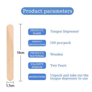 5/50/100Pcs Disposable Wooden Tongue Depressor 15*1.8cm Tattoo Accessories Surgical Tongue Depressors Tool