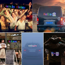 Load image into Gallery viewer, RGB Bluetooth Panel Lamp LED Matrix Pixel Lights Pattern Graffiti Scrolling Text Animation Display Car Shop Reminder Night Light
