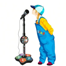 Load image into Gallery viewer, Kids Microphone Stand Toy, Portable Children's Karaoke Electronic, Durable Party Karaoke Microphone Stand, Kids Karaoke Machine
