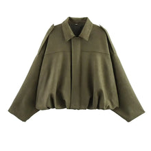 Load image into Gallery viewer, Autumn Jackets Women's 2025 New Fashion Autumn Elegant Loose Long Sleeve Women's Warm Coats Chic Street Youth Casual Jackets
