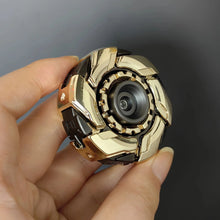 Load image into Gallery viewer, EDC Open Armor Metal Spinning Top – Magnetic Fidget Slider Toy for Adults | Stress Relief Spinner with Mecha Design &amp; Smooth Rotation
