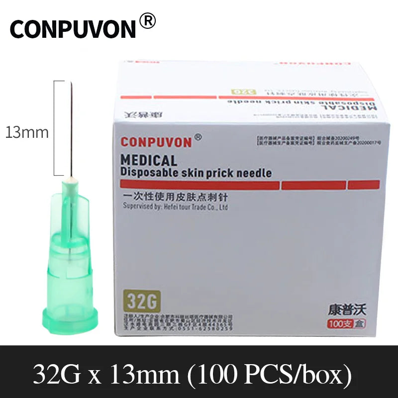 34G Medical Disposable Small Needle 1.2/1.5/4mm Hand Needle Ultra-fine Beauty Single Head Small Needle
