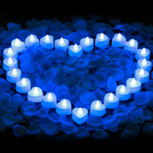 Load image into Gallery viewer, 24PCS LED Flameless Tea Light Candles – Red Shells, Battery-Operated, Romantic Décor for Weddings, Parties, and Valentine's Day
