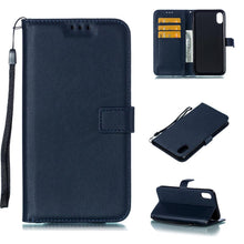 Load image into Gallery viewer, Solid Color Leather Wallet Case For iPhone 14 XS MAX 11 Pro 12 mini 13 Flip Cover Card Slot Mobile Phone Case  Wallet Mobile Phone Case Leather Flip Case Wallet Colorful Protective Case
