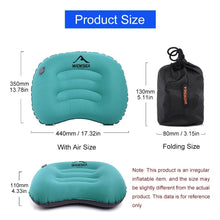 Load image into Gallery viewer, Widesea Inflatable Pillow Camping Portable Outdoor Cushion Air Equipment Compressible Sleeping Gear Accessories Car Tourism
