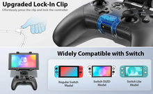 Load image into Gallery viewer, Adjustable Switch Pro Controller Handle Bracket Game Accessories Gamepad Clip Clamp Holder Mount
