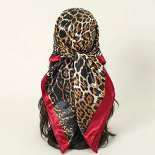 Load image into Gallery viewer, Satin Square Scarf – Elegant 2025 Print Hijab, Shawl &amp; Hair Wrap
