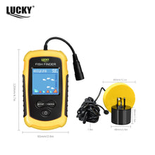 Load image into Gallery viewer, FFC1108-1 Alarm 100M Portable Sonar Fish Finders 45 degrees Sonar Coverage Echo Sounder Alarm Transducer Lake Sea Fishing
