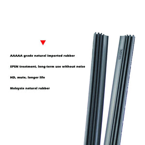 2PCS Frameless Car Windshield Windscreen Wiper Blade Soft Vehicle Insert Rubber Strip (Refill) 6mm 26"28"30"32" Car Accessories