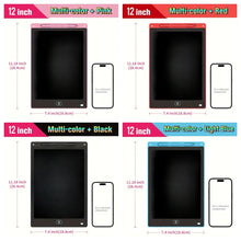 Load image into Gallery viewer, 2/4Pcs LCD Writing Tablet Doodle Pad for Kids 12Inch LCD Drawing Board Colorful Reusable Writing Tablet for Educational Toy Gift
