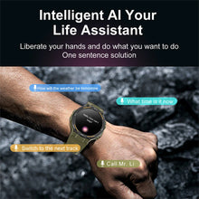 Load image into Gallery viewer, Smartwatch Military Men 360*360 HD Screen Flashlight Health Monitoring Waterproof Heart Rate BT Call Smart Watch For Android IOS
