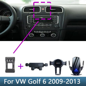 For Volkswagen VW Golf 6 MK6 2009 2010 2011 2012 2013 Car Phone Holder Special Fixed Bracket Base Wireless Charging Accessories