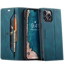 Load image into Gallery viewer, Vintage Wallet Case Card Holder Kickstand Built-in Magnetic Flip Leather Case for iPhone  Leather Cases for iPhone 14 13 12 11 Pro Max Mini XR XS Max 8 7 6s Plus Wallet Flip Cover
