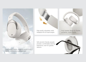 Edifier W830NB Wireless Headphones Bluetooth 5.4 Active Noise Cancelling Hi-Res Over-Ear Headset LDAC Foldable -45dB ANC 94H