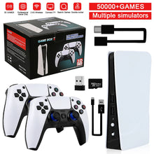 Load image into Gallery viewer, GB5 Video Game Console 256GB/128GB/64G 50000 + Retro Games HD TV Game Box 5 Two Gamepads For PS1/PPSPP/MAME Arcade Gaming Stick
