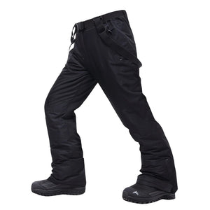 Men's Skiing Pants Brands New Warm Outdoor Sports Waterproof Thinken Women's Snow Trousers Suspenders Winter Snowboard Pants Men